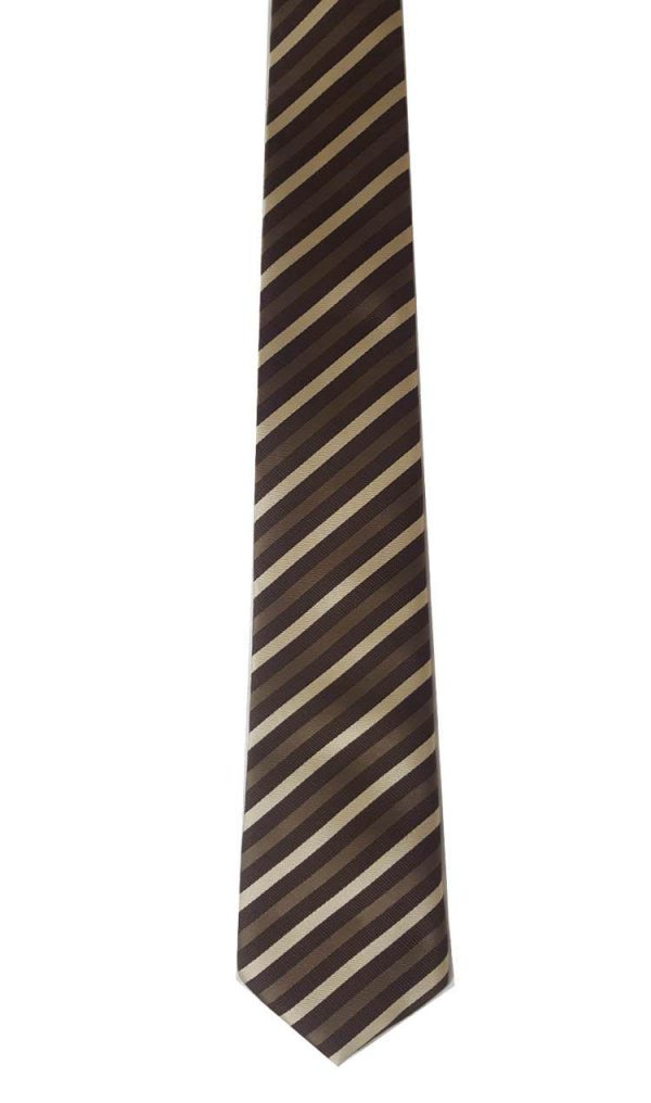 کراوات قهوه ای طرح دار مردانه Quality Classic