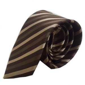 کراوات قهوه ای طرح دار مردانه Quality Classic